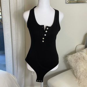 Black Tank Bodysuit